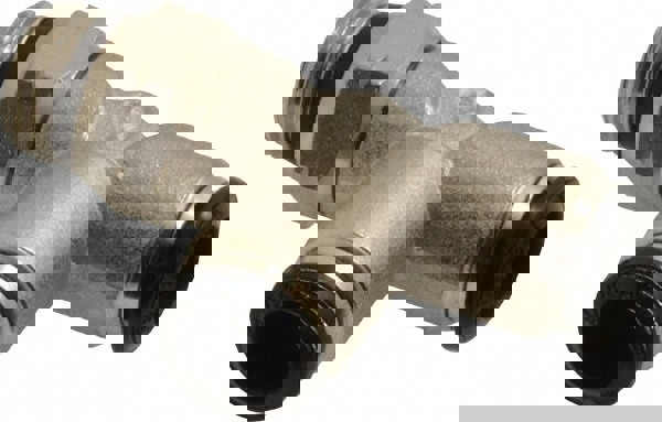 Push-To-Connect Tube to Universal Thread Tube Fitting: Swivel Run Tee, 1/4